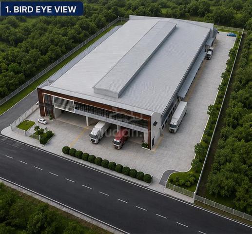 Senai Single Storey Detached Factory with Mezzanine Office 1
