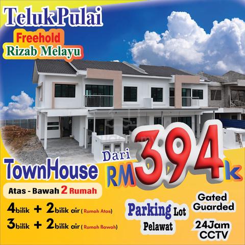 Teluk Pulai Rumah Baru TownHouse Freehold Malay Reserve Tepi Sekolah 1