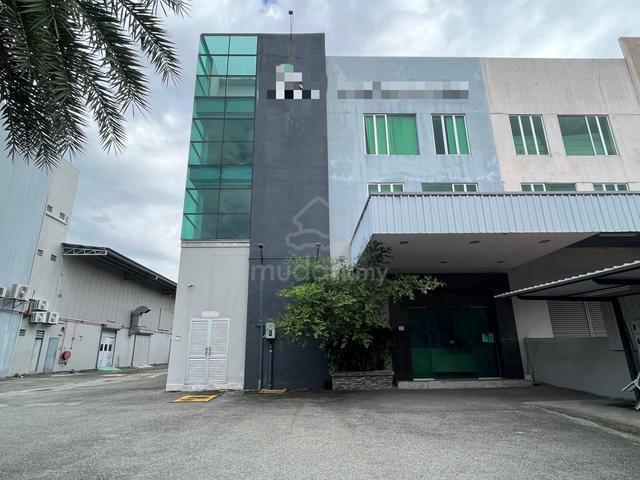 Semi D Warehouse with 3 Storey Office Building Mergong For Rent 2