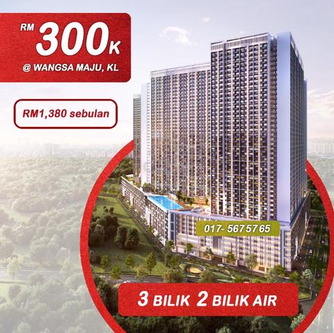 Condominium for Sale, 3 Bedroom, 800 sq.ft, Rumawip Setapak Wangsa Maju ...