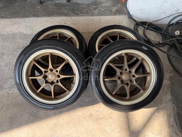 Rim ce28 bronze 15 inch tayar hankook 80% - photo 2 of 6