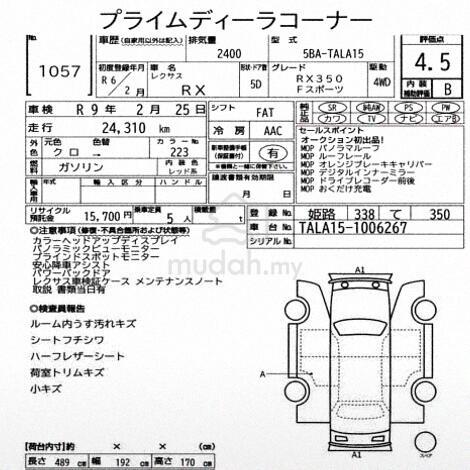 2024 Lexus Rx350 2.4 Turbo F Sport Unregistered - 2
