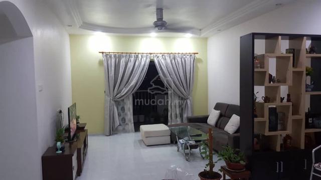 [Full Loan] Permas Ville Apartment/ 3Bed 2Bath/ Freehold Fully Furnish