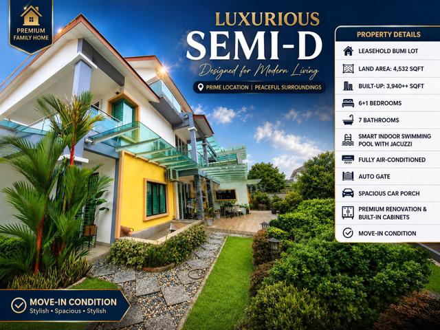 SPACIOUS CAR POACH 💥 2.5 Storey Bungalow Batu Muda Tambahan Sentul KL 1