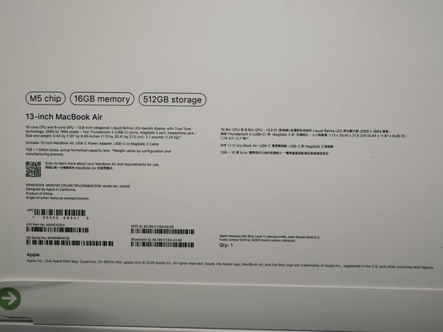 M5 MacBook Air for sale - photo 5 of 5