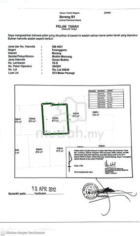 Lot Tanah Bunglow ,Mercang,Marang 5