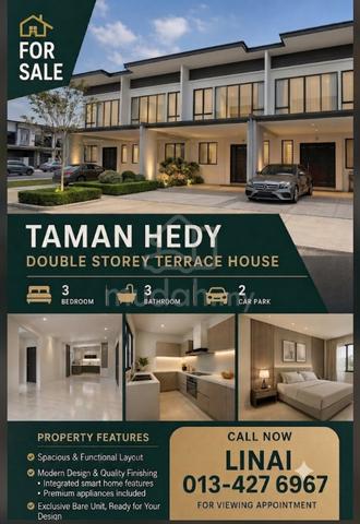 Papar Tmn Hedy Double Storey Terrace House For Sale 1