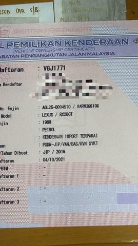 2016/2021 Lexus RX200T 2.0 F SPORT (A) 100% ORI - 4