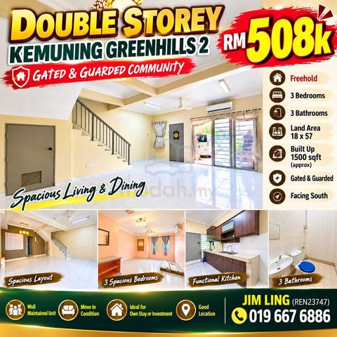 [Rumah Cantik] 2 storey Kemuning Greenhills 2, Kota Kemuning 1