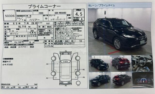 2023 Toyota HARRIER 2.0 Z LEATHER (A) 4.5A 19K KM - 3