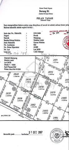 Tanah Lekir untuk di jual 1