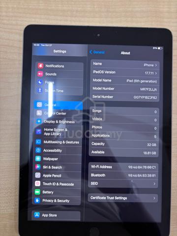 ipad 6th generation 32GB silver - photo 3 of 5