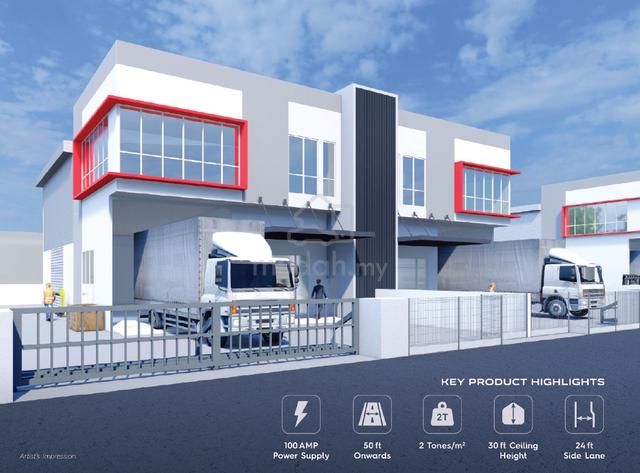 Bukit Minyak / 2 Storey Semi Detached New Factory / Corner Unit 1