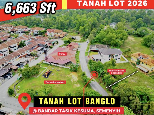 TANAH LOT BANGLO ( FREEHOLD ) + ( 6,663 Sqft ) Kesuma , Semenyih 2026 1