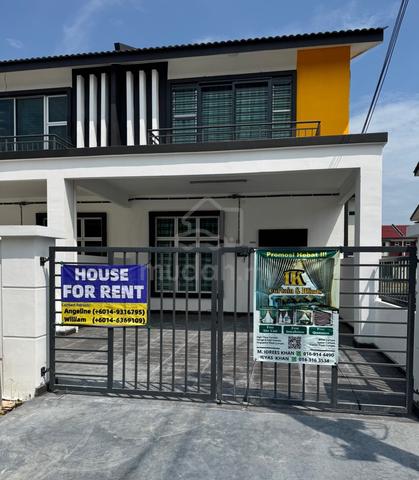 FOR RENT – 2 Storey Terrace House (End Lot) @ Scientex Serkam 1