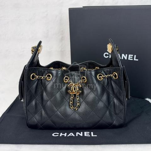 Chanel 25 Mini Black Caviar (Shiny Gold) GHW - photo 2 of 6