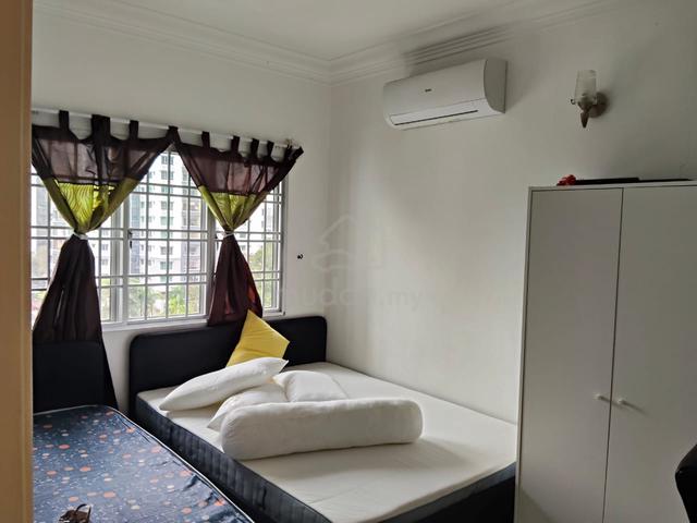 Fully furnished master room with attached bathroom. 1