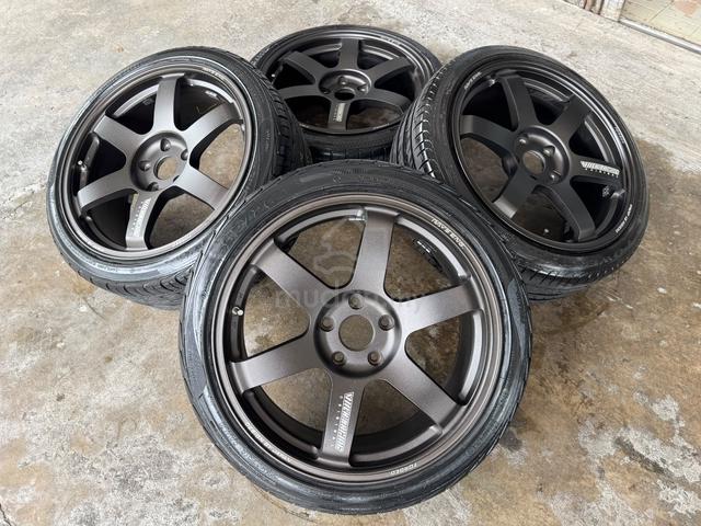 Sport rim second 18 TE37 WTR FF siap tayar civic - photo 4 of 6