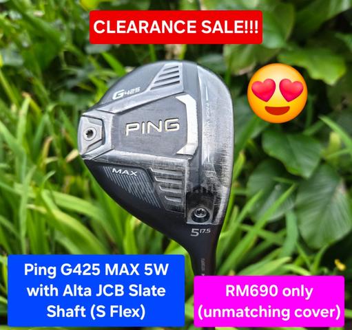 Popular PING G425 MAX 5W WITH Alta JCB (S Flex) - Sports