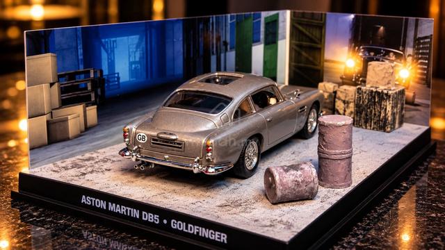 Aston Martin DB5 Goldfinger Diorama Model Car - photo 2 of 4