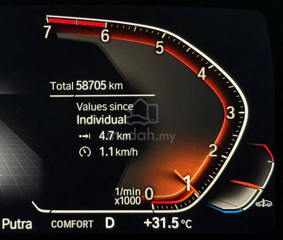 2022 BMW 218i M SPORT 1.5 FACELIFT DIGITAL METER - 5