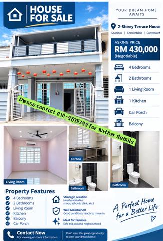 Double storey terraced house 1