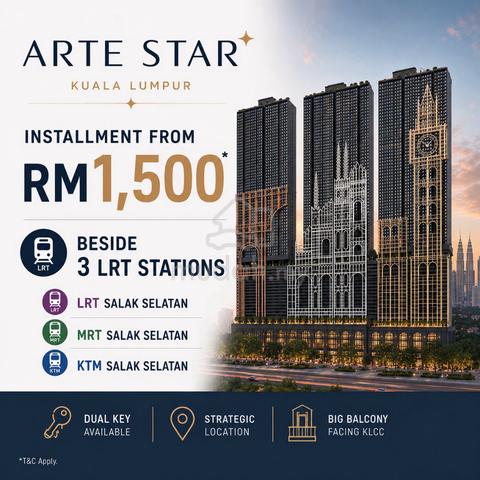 Milan Design Condo beside KTM, LRT & MRT Salak Selatan (Sungai Besi / Permaisuri) 1