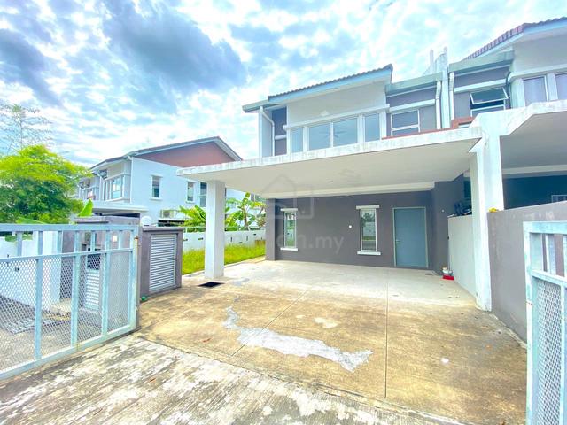 (CHEAPEST END LOT HOUSE WITH LAND!) 2 Storey Terrace, Serene Height 1