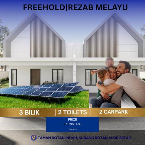 FREE Booking!FREE Solar Panel! Teres Setingkat Taman Rotan Indah! 1