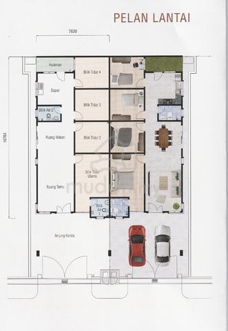 TAMAN BERTAM IMPIAN, Rumah Kluster 1 Tingkat (35' x 75'), MELAKA 3