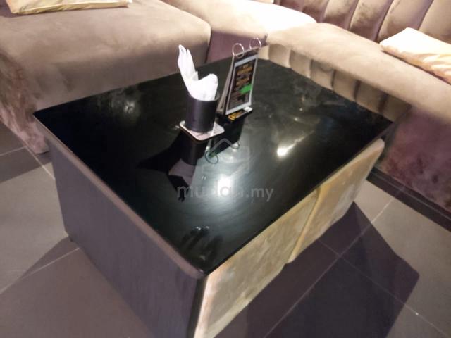 Luxury Channel-Tufted Velvet Sectional Booth Sofa - photo 2 of 2
