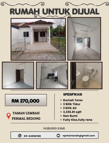 Rumah Untuk Dijual Taman Lemah Permai, Bedong 1