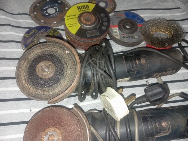 Angle Grinder 4inch/ Mesin Canai 2SET [BERFUNGSI] - photo 5 of 5