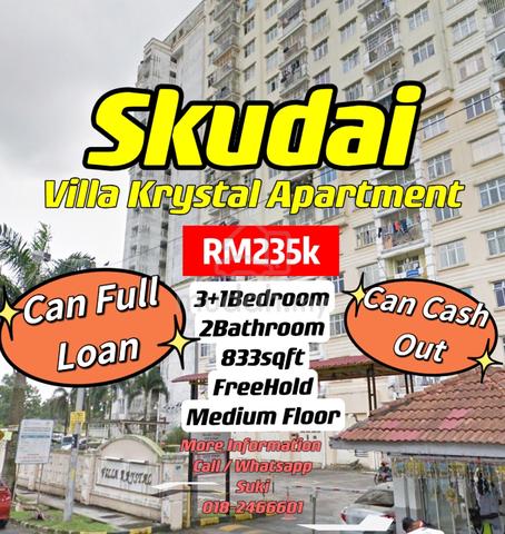 Skudai Selesa Jaya Apartment Good Condition & Level 1 Can Walk Stair