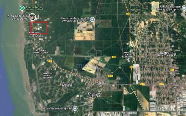 5.465 acres Industrial Land (Roadside): Jeram : Near Kapar Town, Klang 2