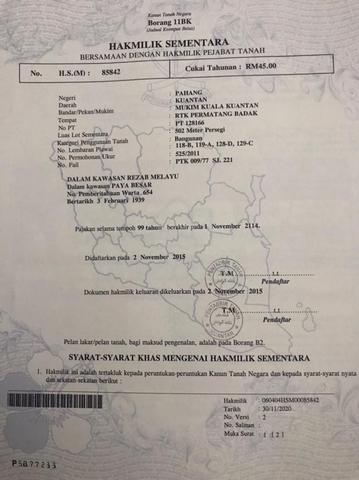 Tanah Lot Banglo Kg. Chendering Permatang Badak Kuantan Untuk Dijual 1