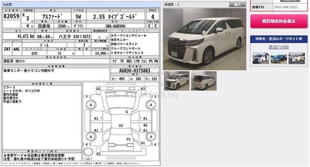 2021 Toyota ALPHARD 2.5 TYPE GOLD DIM BSM REAR CAM - 3