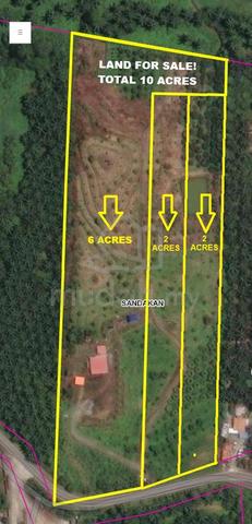 10 acres Land For Sale Mile 12 Sandakan 1