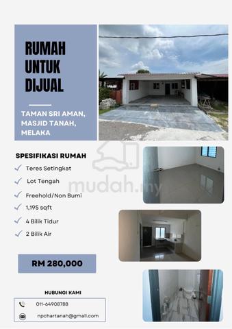 JUALAN SEGERA!⚡️- Taman Sri Aman, Masjid Tanah, Melaka 1
