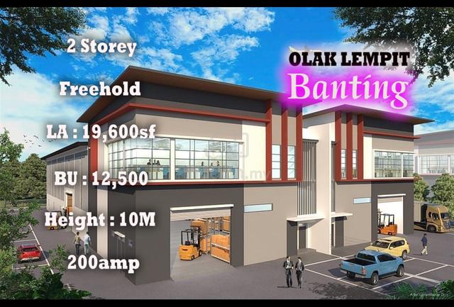 Banting Olak Lempit Freehold 2 Storey Semi Detached Factory Brand New 1