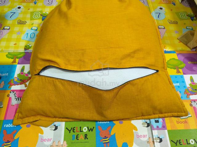 (Original above 300) Yellow canvas bean bag chair  - photo 2 of 6