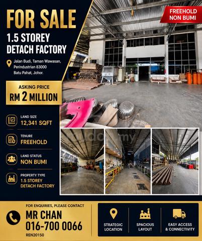 Factory Unit For Sale @ Wawasan Perindustrian 1