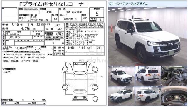 5A 4K/KM 2025 Toyota LANDCRUISER 3.5 GR SPORT FULL - 2