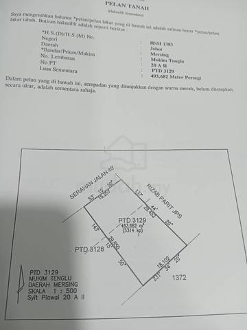tanah LOT untuk dijual 1