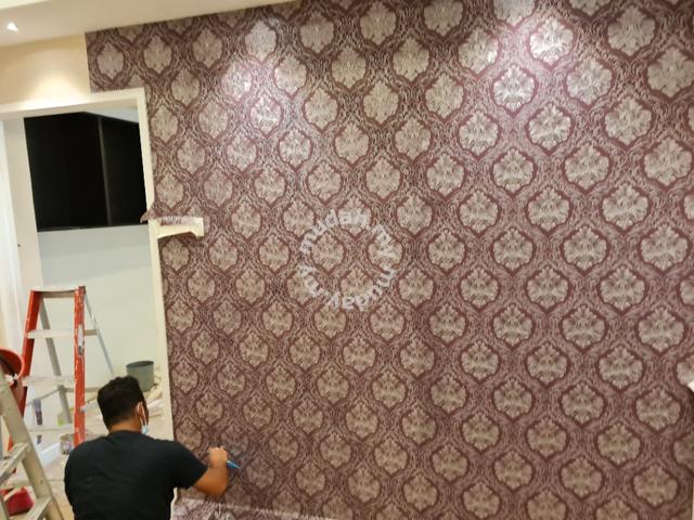 Promo jasa pemasangan wallpaper uk 0,53 x 10m atau roll kecil Diskon 62% di  Seller work tool - Cengkareng Timur, Kota Jakarta Barat | Blibli