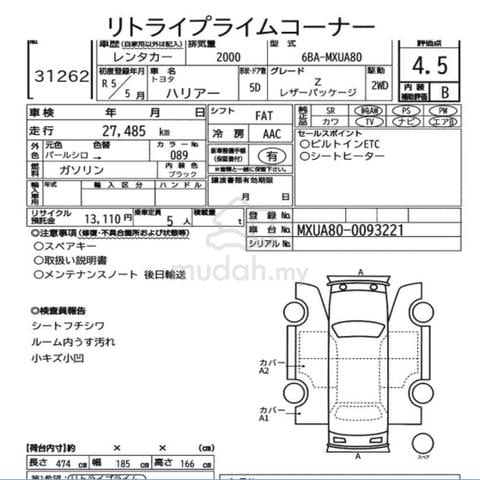 2023 Toyota HARRIER 2.0 Z LEATHER PACKAGE Now 162k - 2