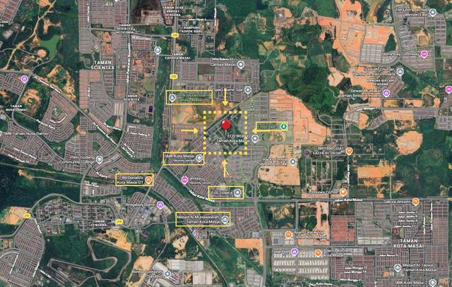 Kota Masai Tanah Kediaman 9888sqft Freehold Bumi Lot 1