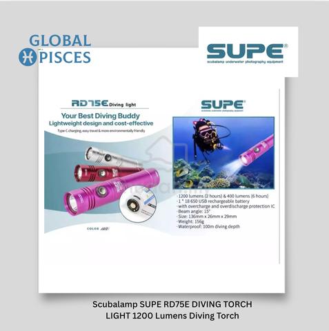 Scuba Diving Torch SUPE RD75E 1200 Lumens - photo 3 of 5