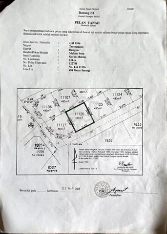 Tanah Lot untuk Dijual - Dungun 1