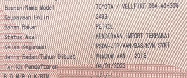 Toyota VELLFIRE 2.5 ZA Facelift LTA PCS P/boot - 3